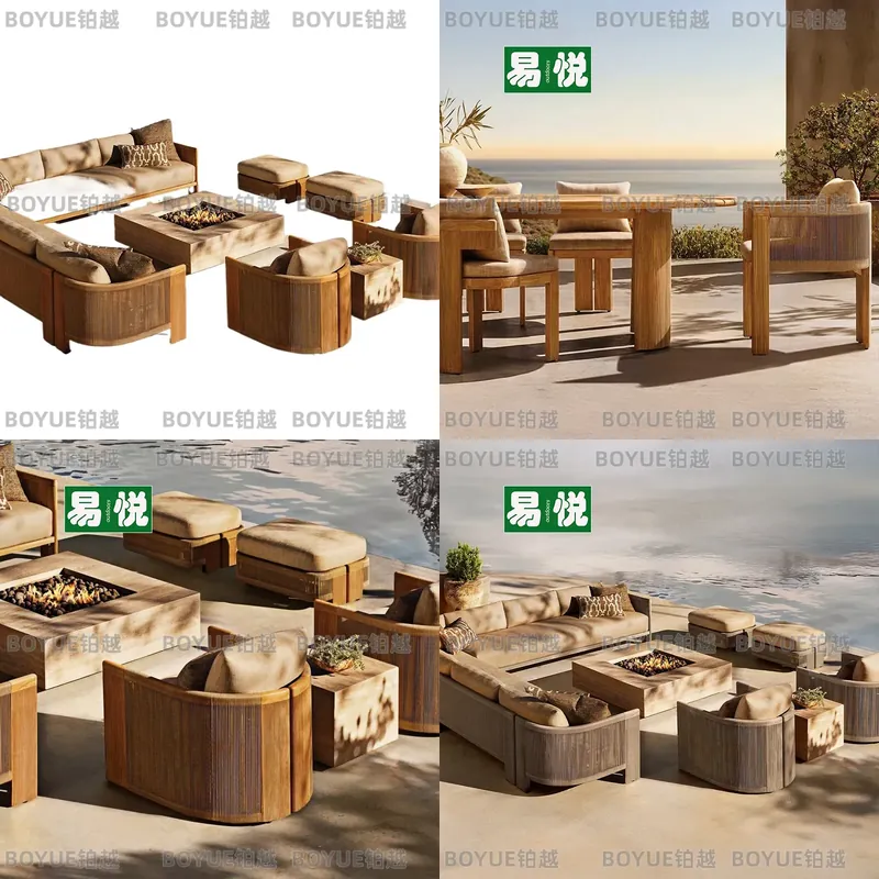 Rattan Lounge Set - Conjunto de Sofás de Ratán para