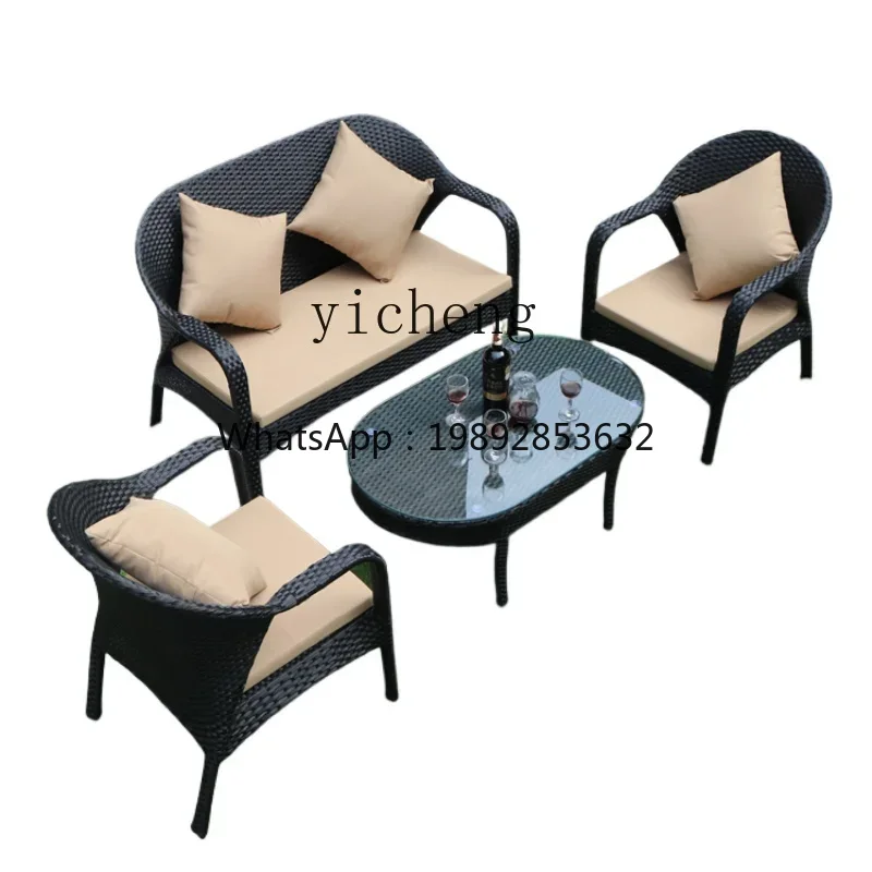 Outdoor Furniture Xl - XL sofá de mimbre para exteriores,