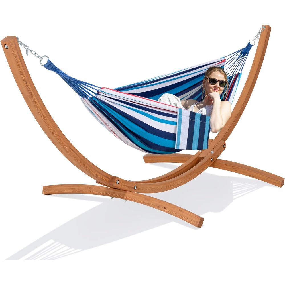 Hammock With Stand - Hamaca para exteriores con soporte incluido,