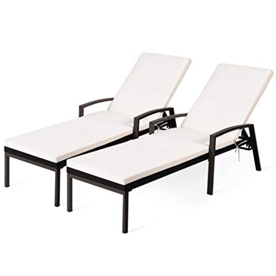 Conjunto de sillones reclinabl - Rattan Lounge Set reseña y precio