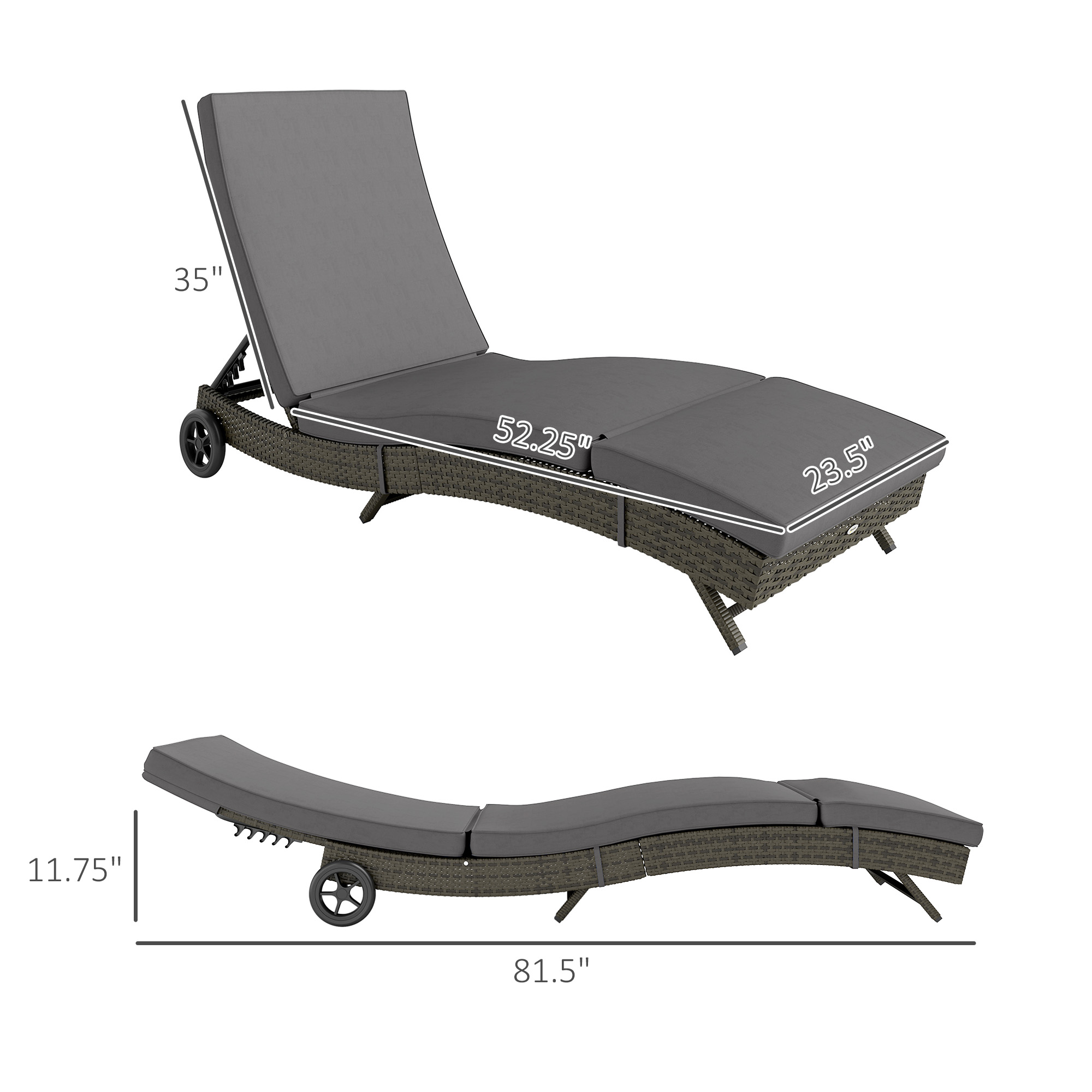 Sillón Reclinable para Exterio - Rattan Lounge Set reseña y precio