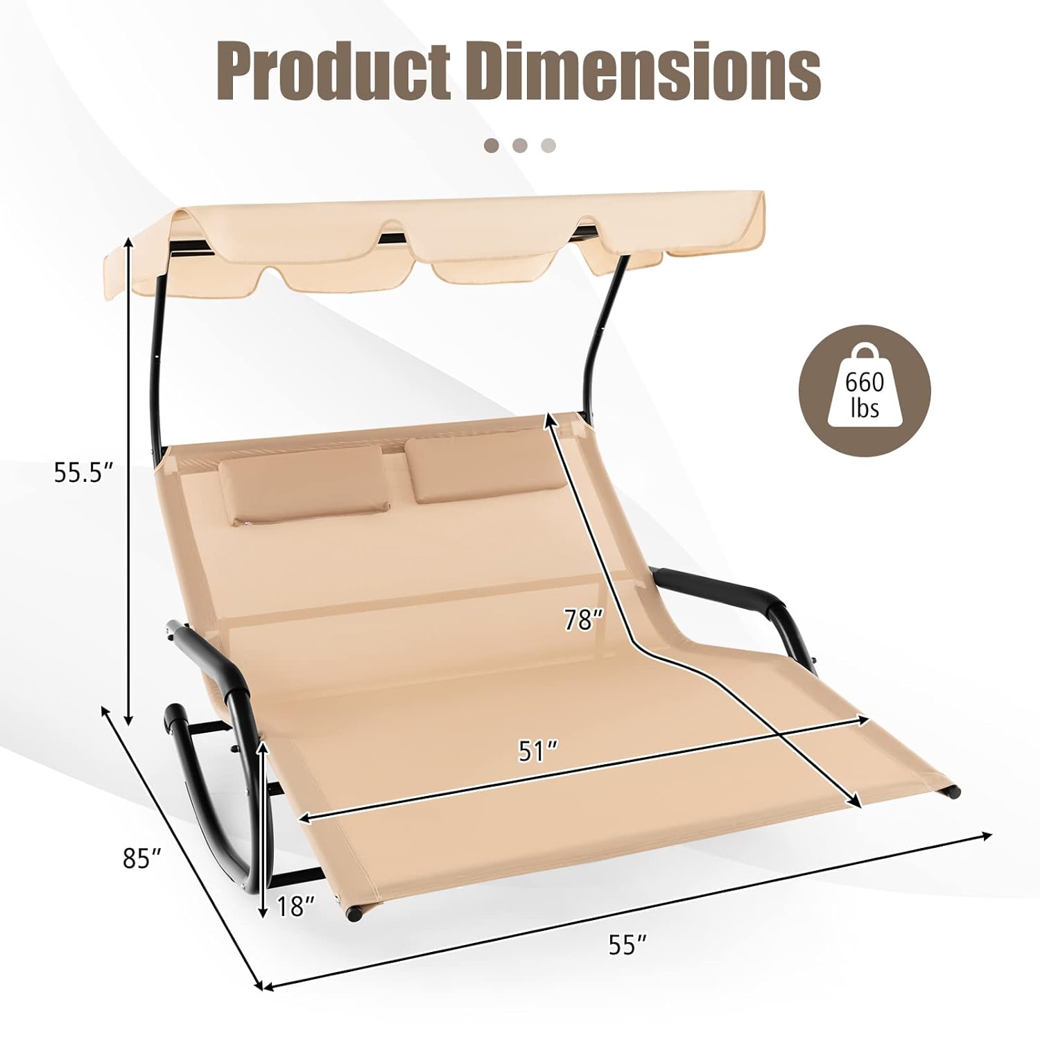 Sillón Reclinable Doble Ajusta - Outdoor Furniture Xl reseña y precio