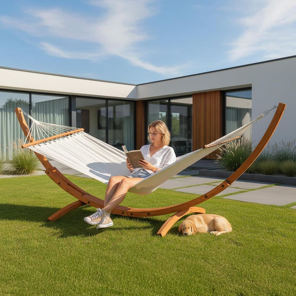 Juego de hamaca doble con sopo - Hammock With Stand reseña y precio