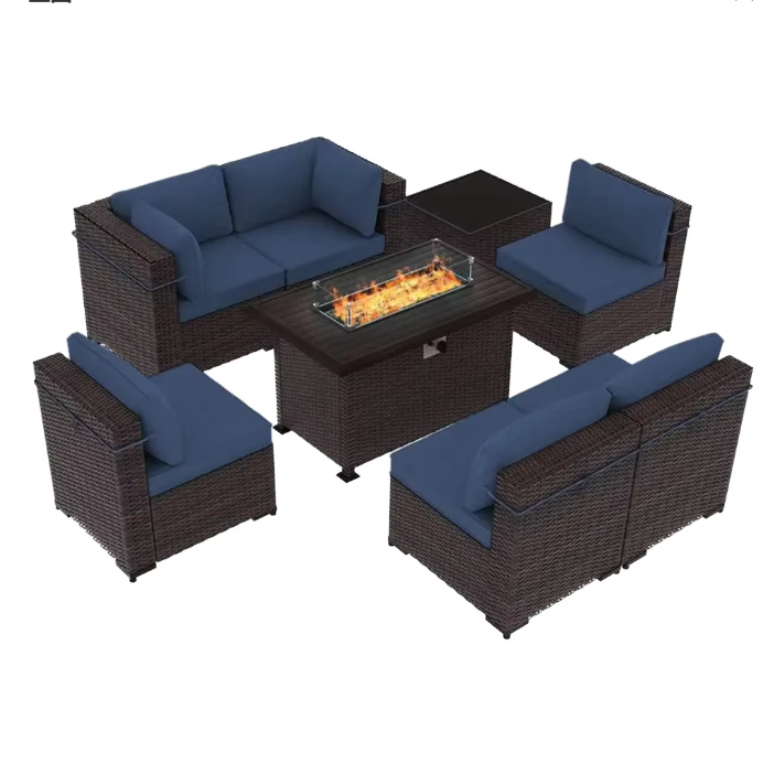Conjuntos de Muebles de Jardín - Rattan Lounge Set reseña y precio