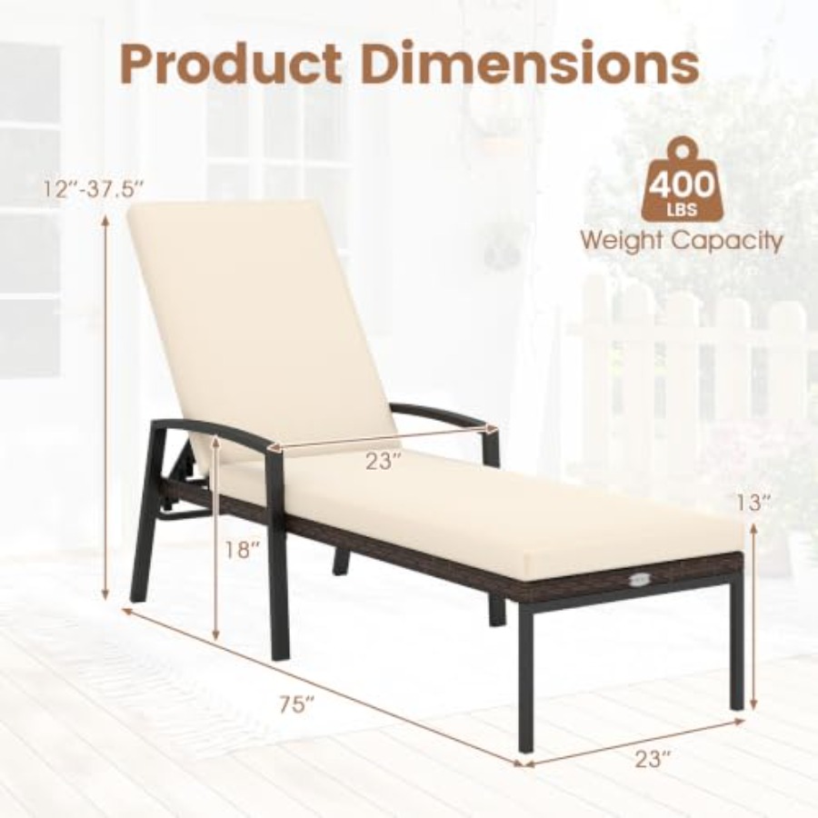 Conjunto de muebles de patio p - Rattan Lounge Set reseña y precio
