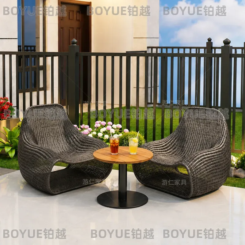Conjunto de Muebles de Mimbre  - Rattan Lounge Set reseña y precio