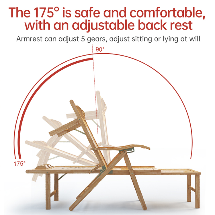 Sillón plegable de bambú de di - Outdoor Furniture Design reseña y precio