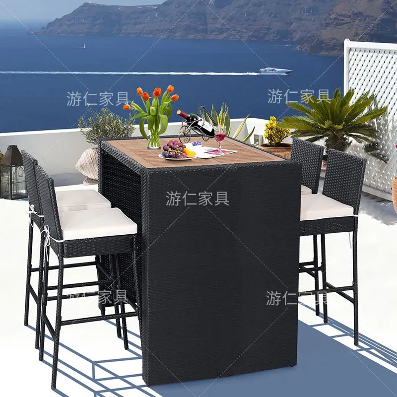 Conjunto de Mesa y Sillas de B - Rattan Lounge Set reseña y precio