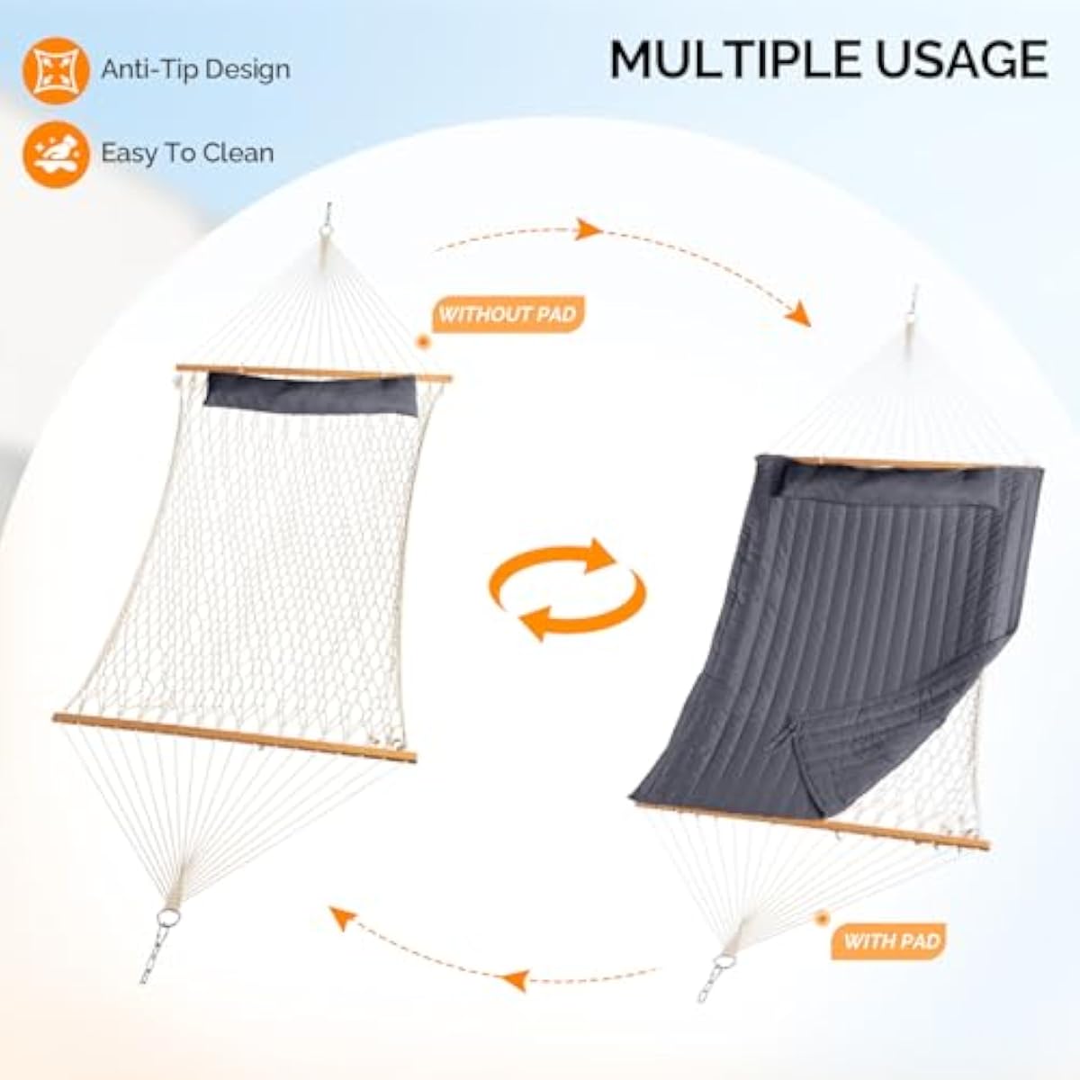 Hamaca doble de alta resistenc - Hammock With Stand reseña y precio