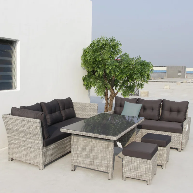 Conjunto de Sofás de Mimbre Si - Rattan Lounge Set reseña y precio