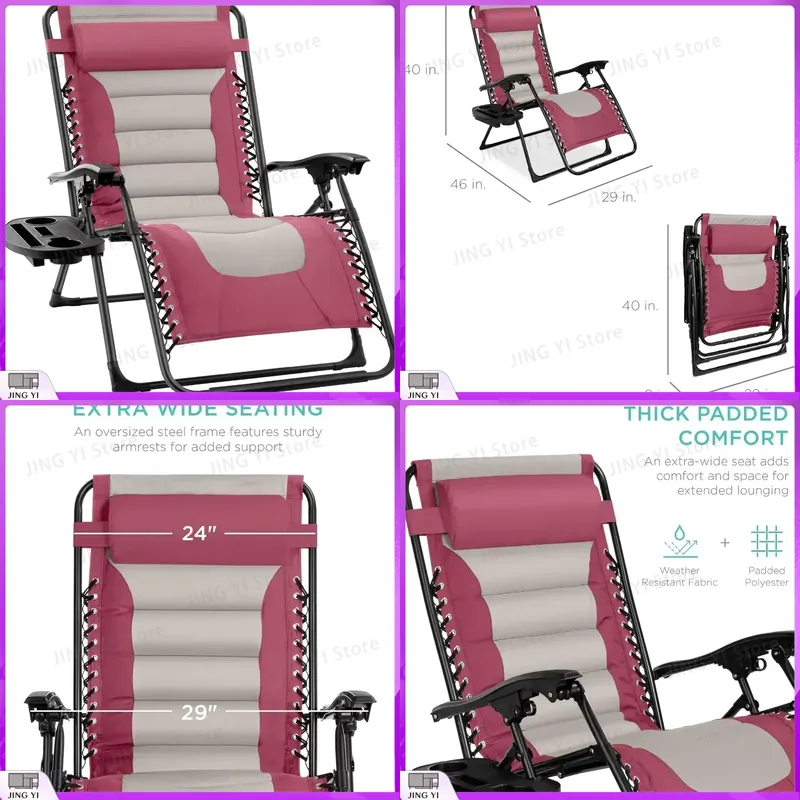 Juego de 2 Sillas Reclinables  - Outdoor Furniture Xl reseña y precio