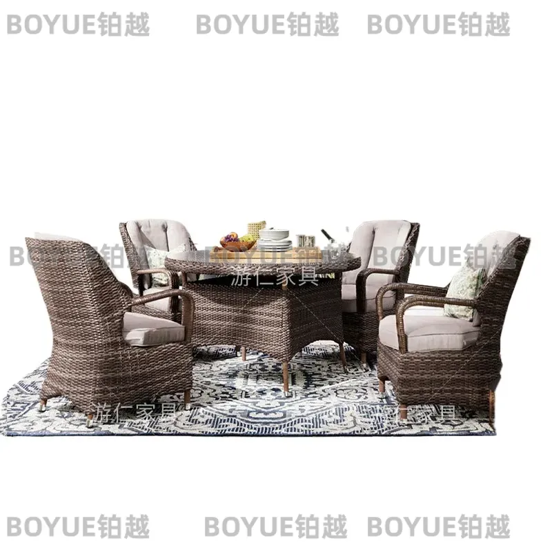 Conjunto de Mesa y Sillas de R - Rattan Lounge Set reseña y precio